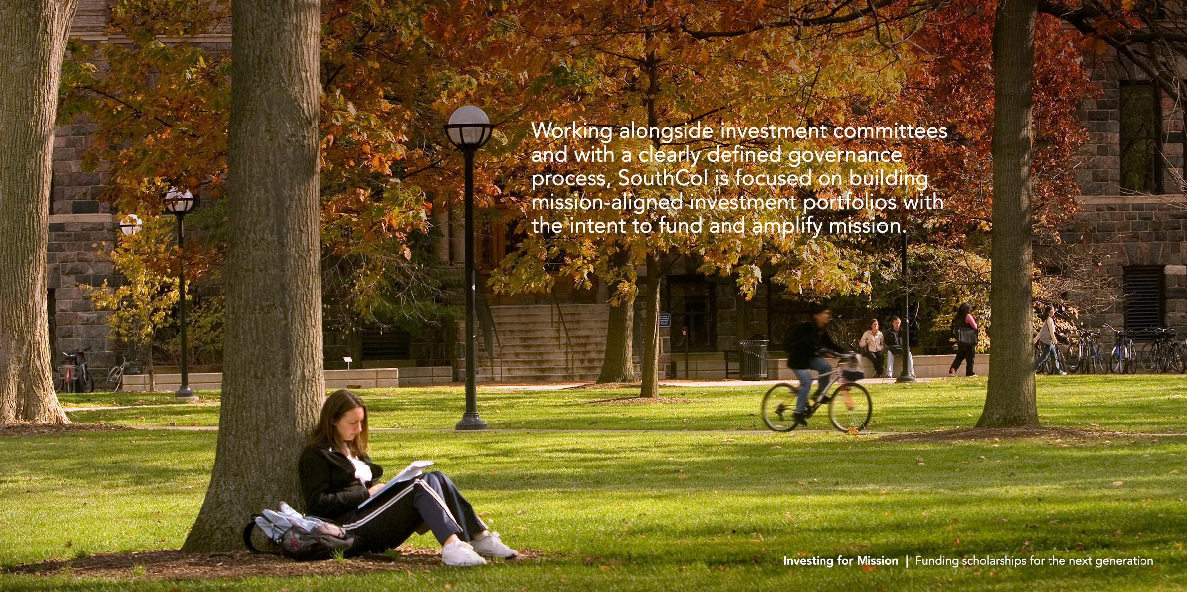 Investing for Mission | Funding scholarships for the next generation