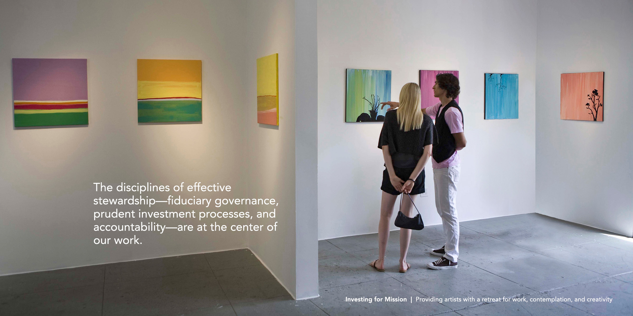 Investing for Mission | Providing artists with a retreat for work, contemplation, and creativity