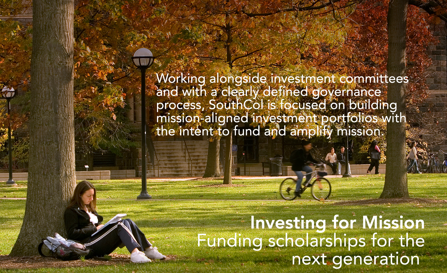 Investing for Mission | Funding scholarships for the next generation